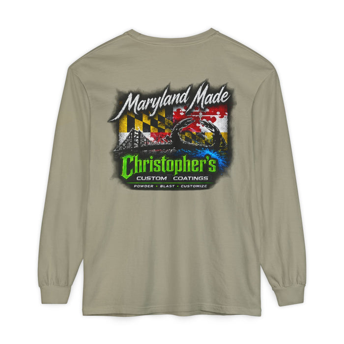 Unisex Garment-dyed Long Sleeve T-Shirt